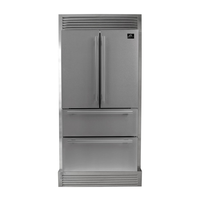 Forno Moena 40" Counter Depth Fench Door Refrigerator 19.3 cu. ft
